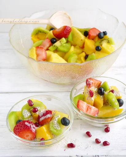 Fruit Salad with Honey Chia Dressing