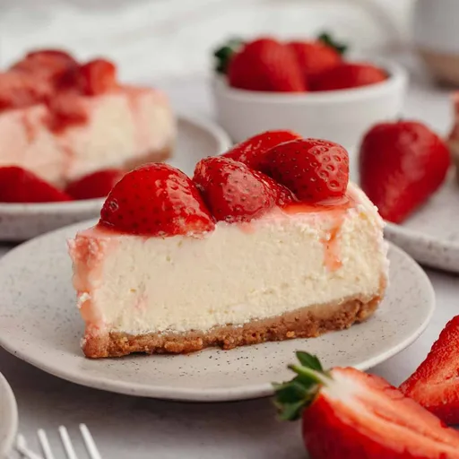 Tarta de Queso con Fresas