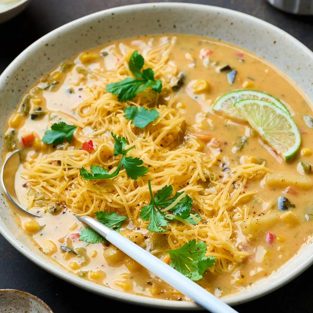 Roasted Poblano Corn Chowder