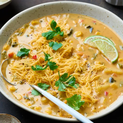 Roasted Poblano Corn Chowder