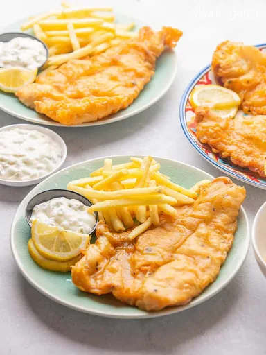 Fish and Chips with Tartar Sauce