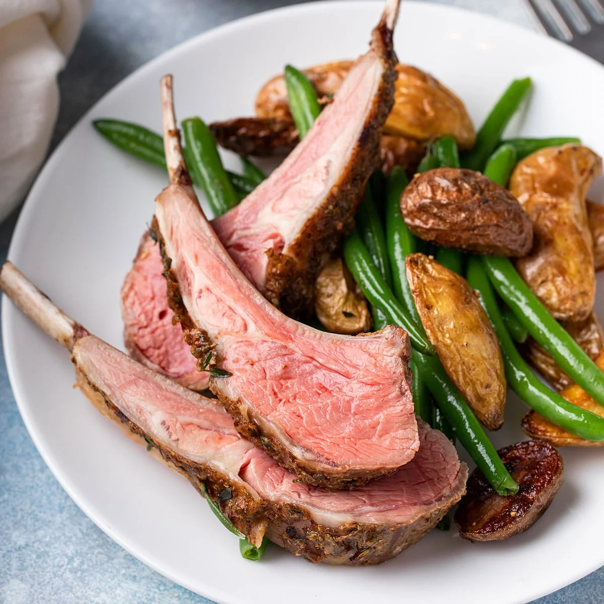 Herb Crusted Roasted Rack of Lamb