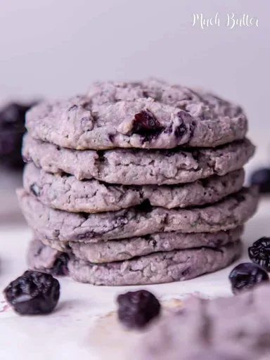 Gluten Free and Eggless Blueberry Cookies