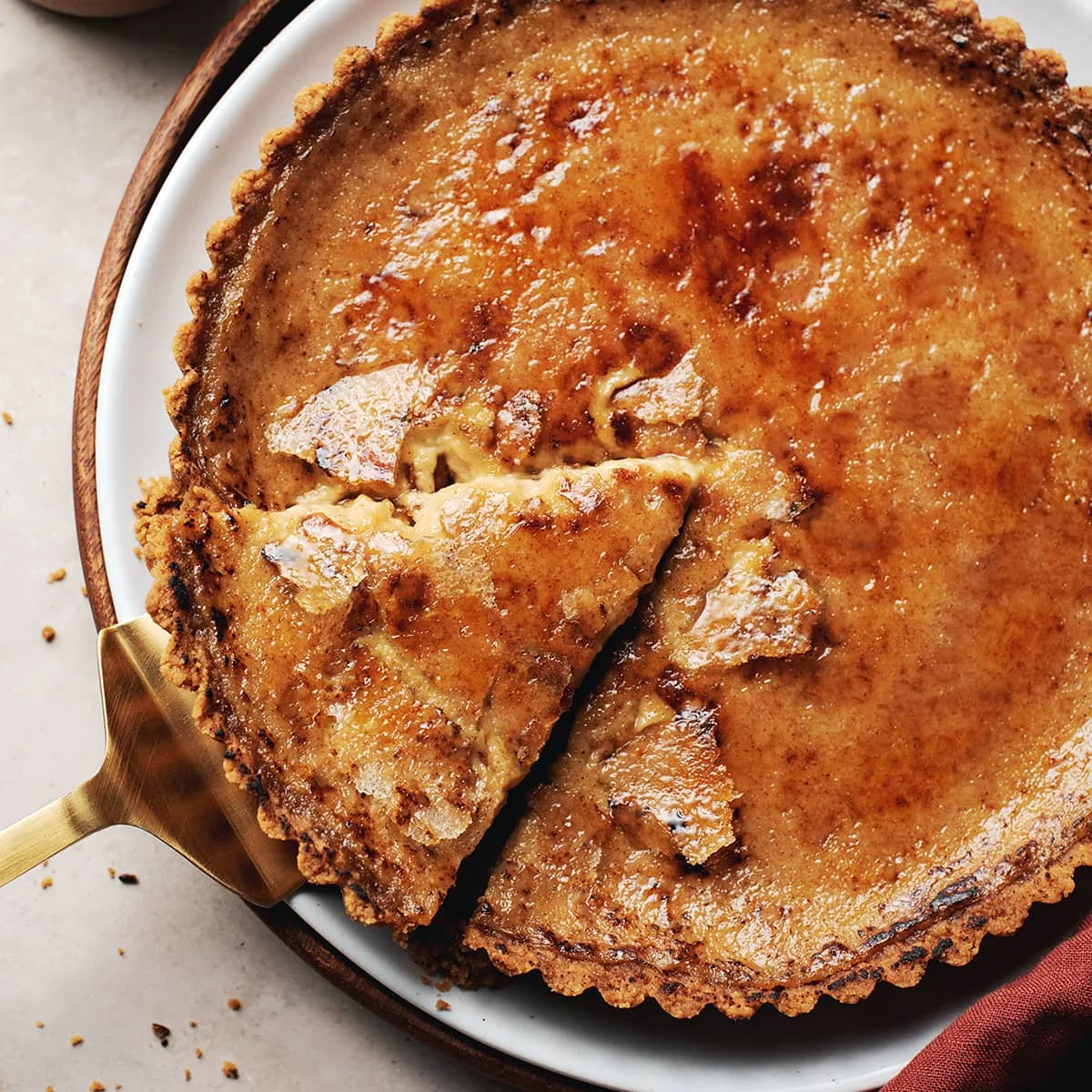 Pumpkin Crème Brûlée Tart
