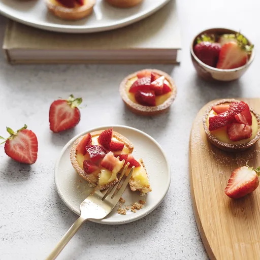 Strawberry Lemon Curd Tartlets