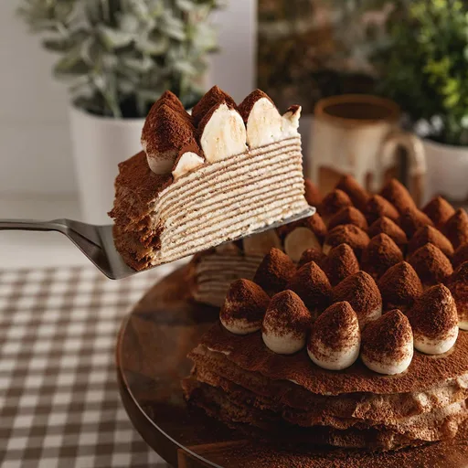 Tiramisu Crepe Cake