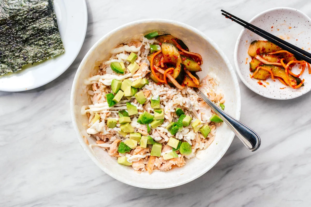 Tiktok Salmon Rice Bowl