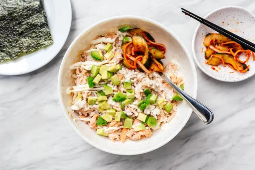 Bol de arroz con salmón al estilo TikTok