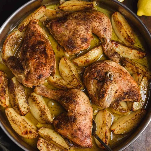 Baked Greek Chicken And Potatoes