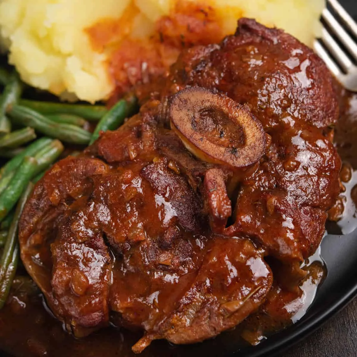Braised Veal Osso Buco In Tomato Sauce