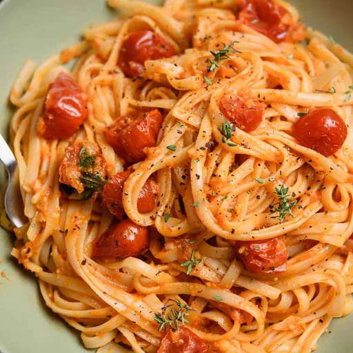 Pasta con tomates cherry