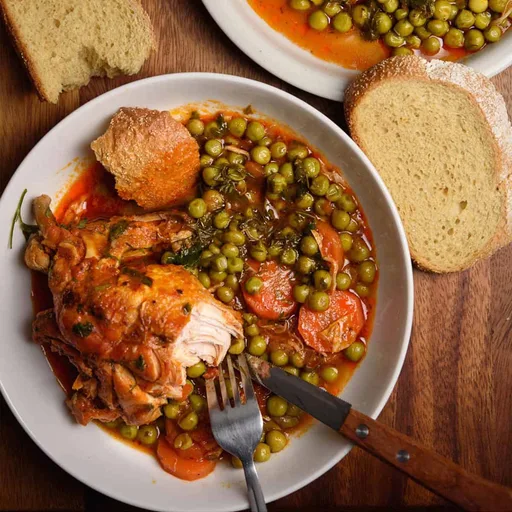 Chicken with Peas Stew