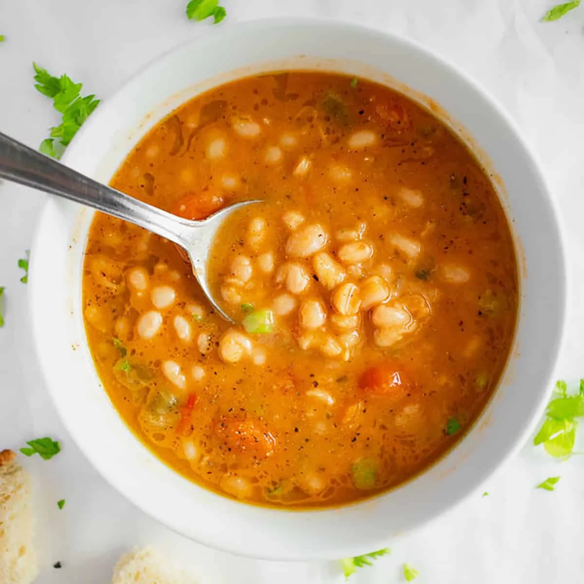 Fasolatha - White Bean And Tomato Soup