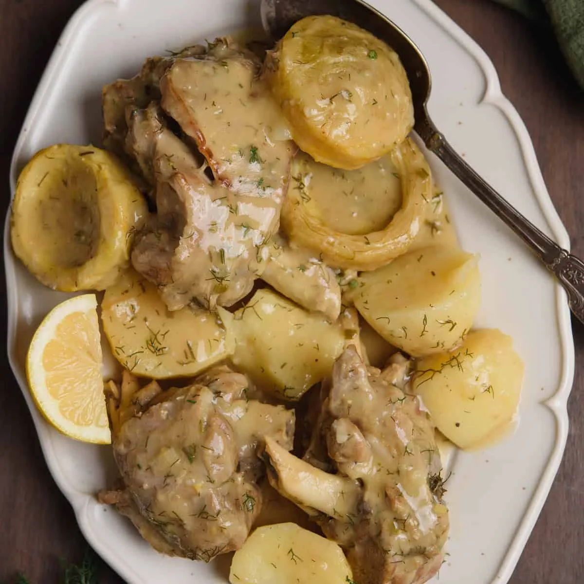 Greek Goat Stew with Artichokes and Potatoes