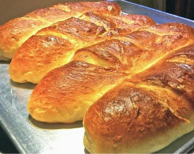 French Bread with Garlic Herb Spread ( Boursen Cheese Spread )