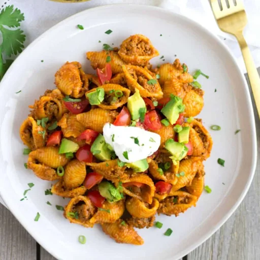 Receta de pasta con queso al estilo taco