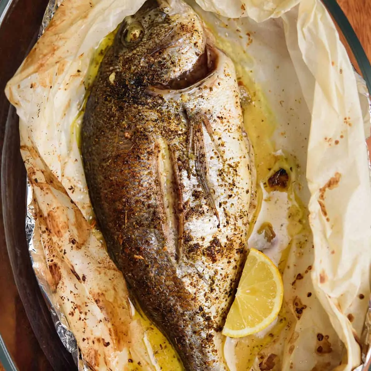 Greek Oven Baked Sea Bream Recipe