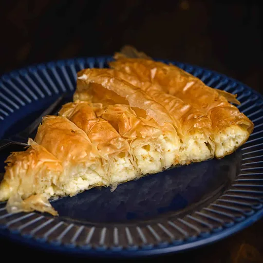 Greek Snail Shaped Cheese Pie Recipe With Feta, Yogurt And Béchamel Cream Filling