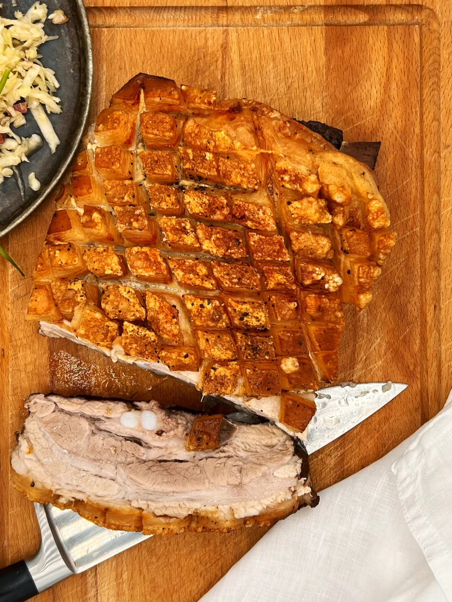 Classic Bavarian Pork Roast with a crunchy crust!