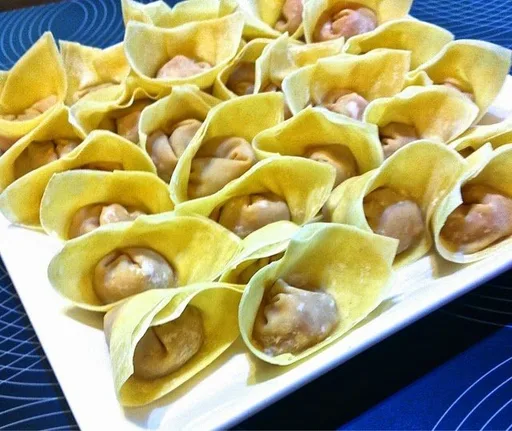 Homemade Wantons in soup