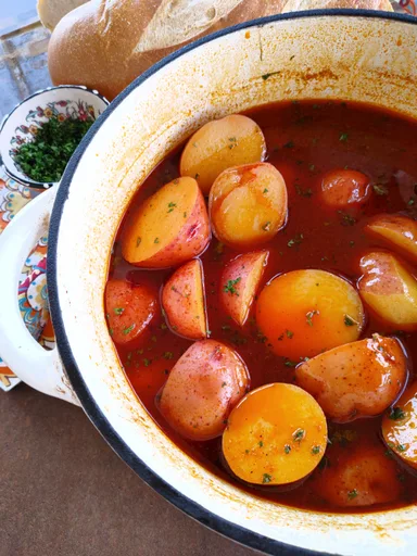 Patatas cocidas a la barbacoa