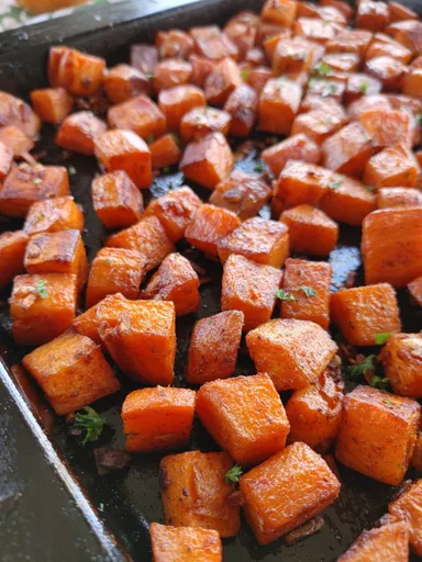 Boniatos asados al horno con cebolla Lipton