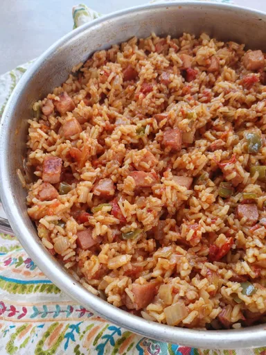 Arroz a la española con jamón