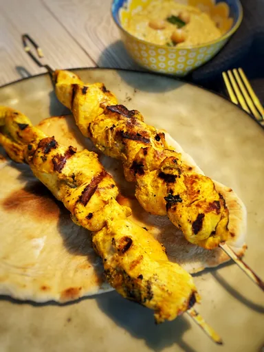 Shawarma de pollo, ¡muy tierno y jugoso!