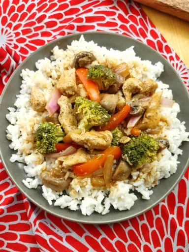 Salteado de pollo al horno