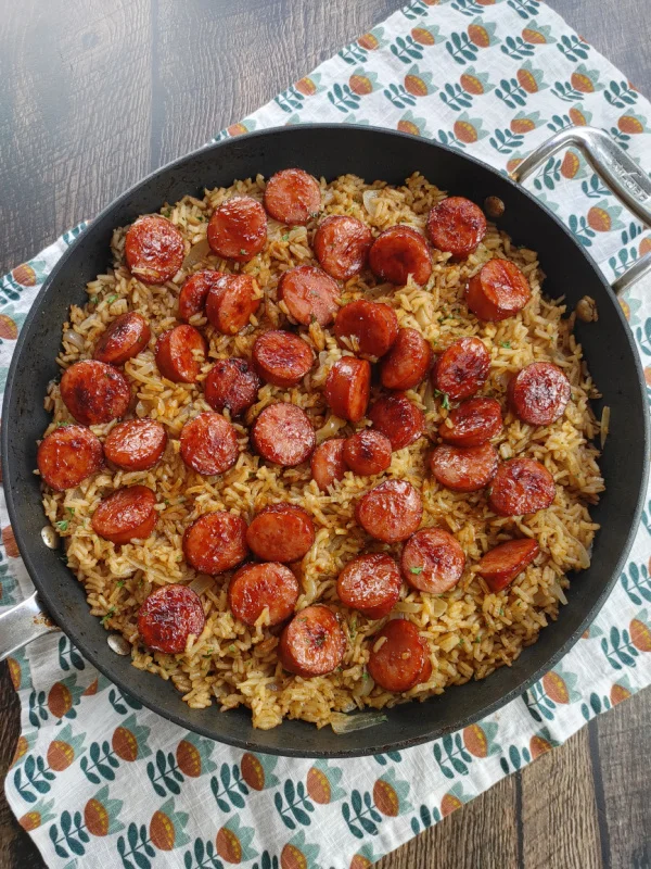 BBQ Smoked Sausage & Rice