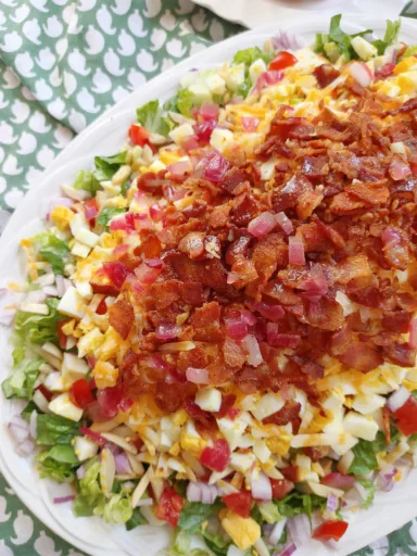 Carolina Dreaming Salad with Warm Bacon Dressing