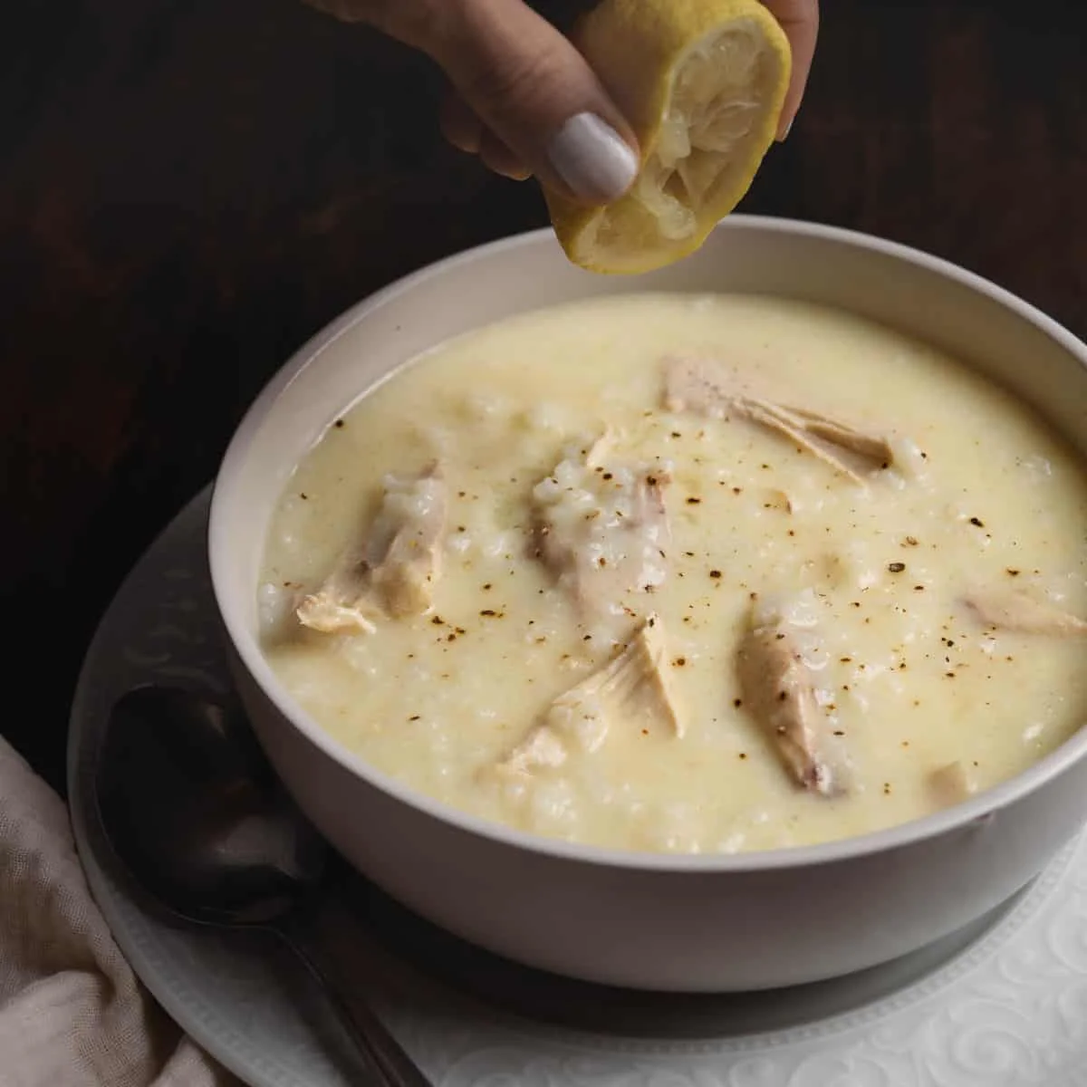 Greek Avgolemono Soup (Egg-Lemon Chicken Soup)