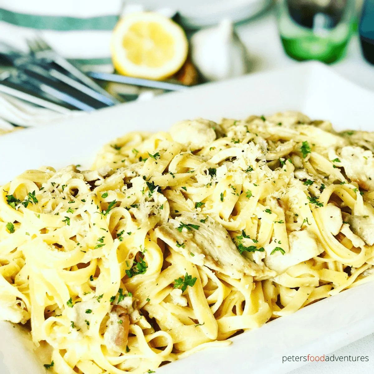 Chicken Alfredo Linguine