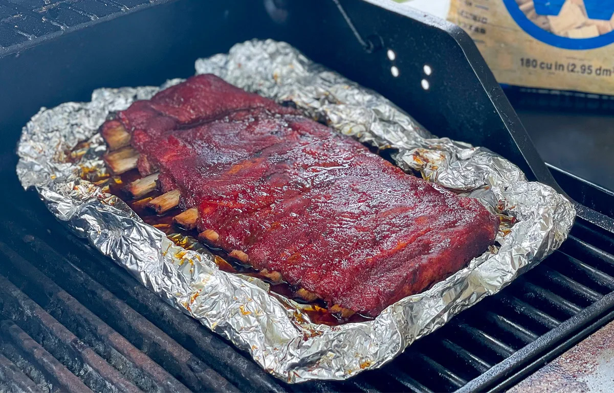 Smoked Ribs on a Gas Grill