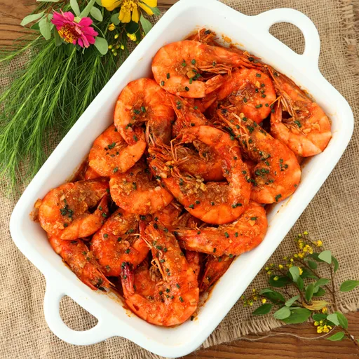 Shrimp in Chili Crab Sauce