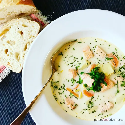 Finnish Salmon Soup - Lohikeitto