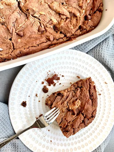 Vegan chickpea and chocolate brownies