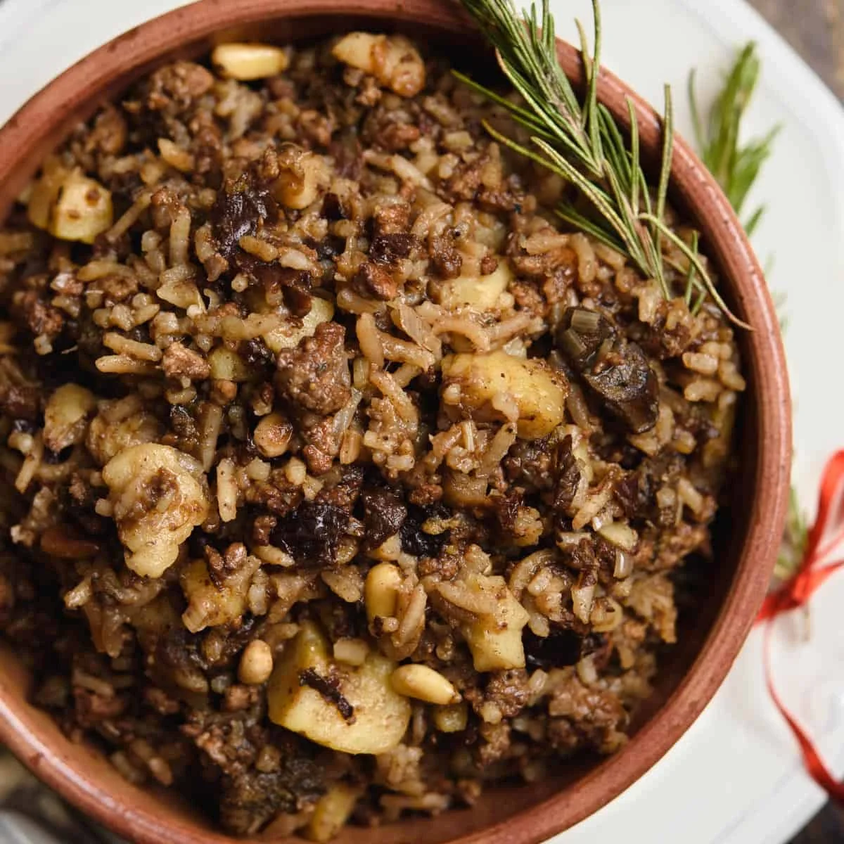 Traditional Rice Stuffing For Christmas