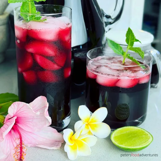 Karkadeh hibiscus drink
