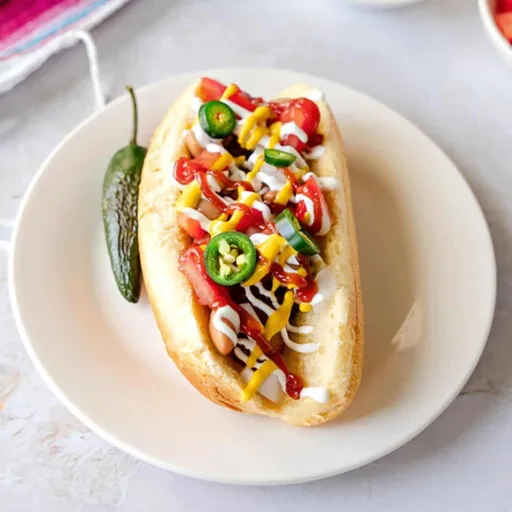 Receta de Perro Caliente Sonorense