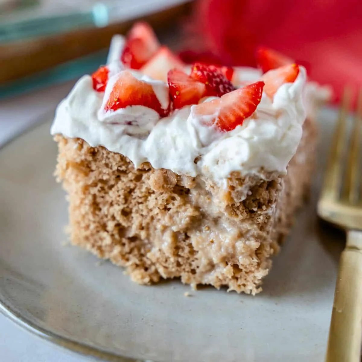 Strawberry Tres Leches Cake (with box mix)
