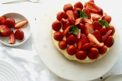 Erdbeerkuchen mit Vanillepudding – schmeckt wie früher