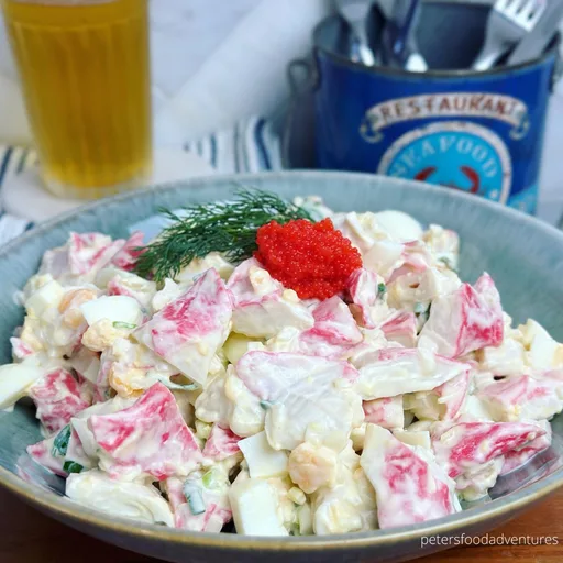 Ensalada de sucedáneo de cangrejo