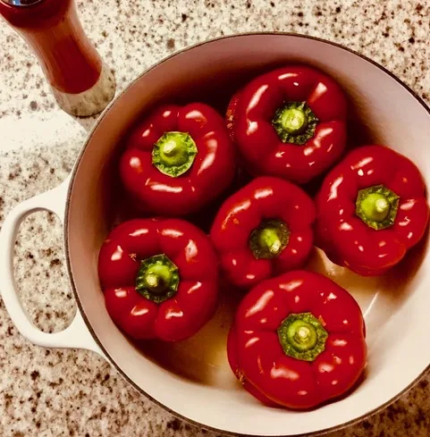 Gefüllte Paprika mit Hackfleisch- schmecken der ganzen Familie!