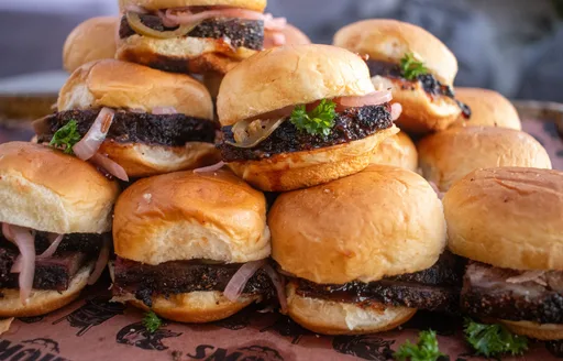Smoked Beef Rib Sliders