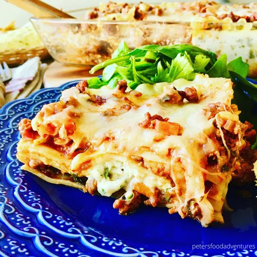 Lasaña con requesón
