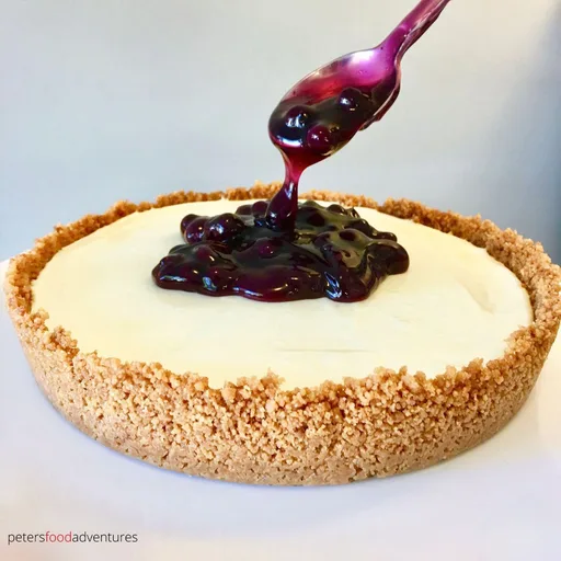 Tarta de Queso con Arándanos sin Horno