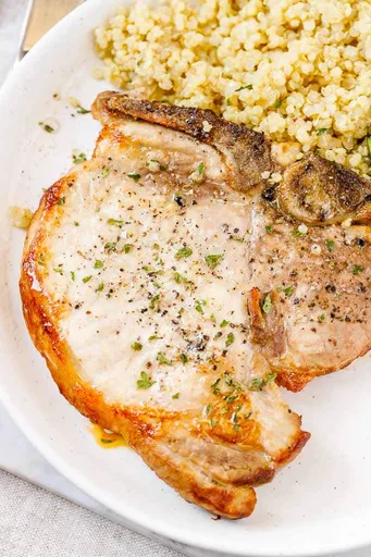 Chuletas de cerdo en freidora de aire