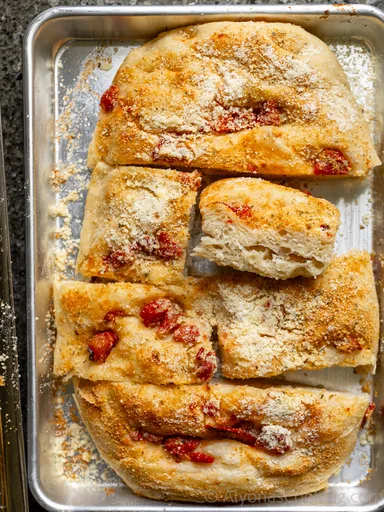 Roasted Tomato and Parmesan Focaccia (Trader Joes Copycat)