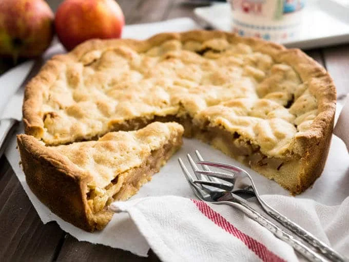 Covered German Apple Cake